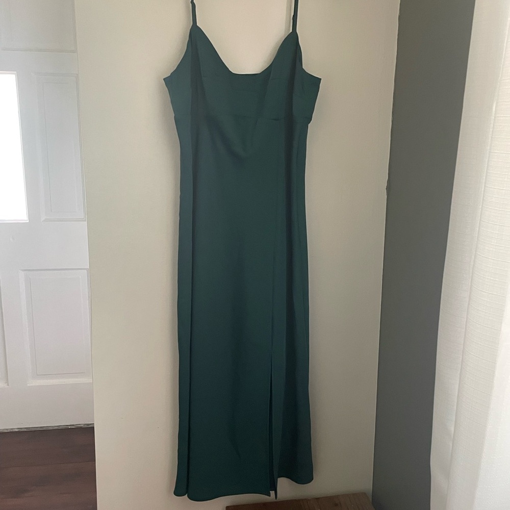 A New Day Green Slip Maxi Dress for Weddings